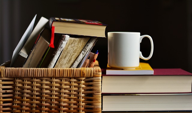Mug and books